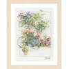 Lanarte Flowers and Bicycle, Aida, Multi, 19.6 x 13.8 x 0.6 cm