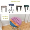 HuaLiSiJi Round Stool Cover Bar Stool Covers Round, Washable Easy