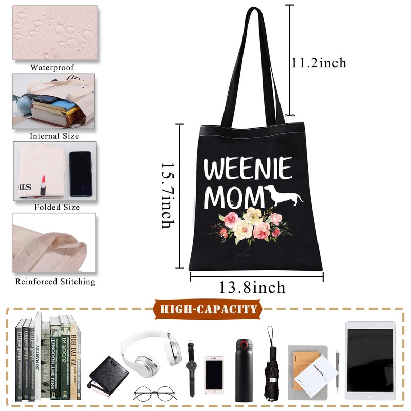 BDPWSS Dachshund Tote Bag - Weenie Mom BLTG CA -