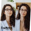 FoxMook 3-Pack Reading Glasses for Women, Oprah Style Frame Spring