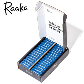 Raaka Chocolate Mini Dose Bars | Gourmet Bean-to-Bar Dark Chocolate | Coconut Milk Flavor 60% Cacao | Organic, Kosher, Vegan, Gluten-Free | Box of 30 Bite-Size Chocolates