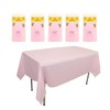 aoozleny Premium Disposable Plastic Tablecloth (54 x 72 inches), Decorative