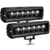 Adzoon 6 Inch LED Light Bar 2PCS 60W Single Rows