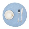 SHACOS Round Braided Placemats Set of 4 Washable 15 inch