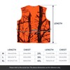 Volein Blaze Orange Camo Hunting Vest,Lightweight,Zipper Closure (XX-Large)