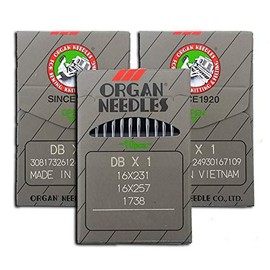 30 ORGAN DBx1 INDUSTRIAL SEWING MACHINE NEEDLES 16X231 16X257 FOR JUKI BROTHER (16)