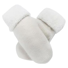 INOGIH Winter Warm Mittens Cold Weather Gloves for Women - Soft lining Thick Crochet Cable Knit Gloves