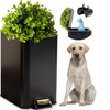 Yatmung Small Metal Trash Can with Lid - Dog Poop