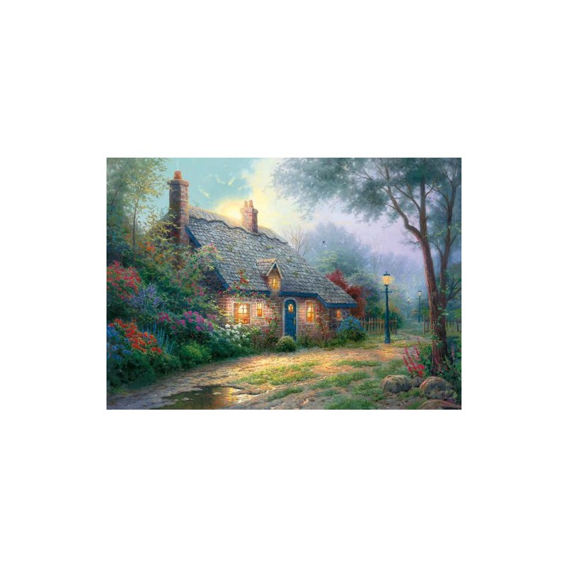 Schmidt Spiele 58446 "Moonlight Cottage by Thomas Kinkade 1000 Pieces