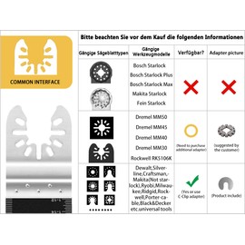 LEILUO Multitool S?gebl?tter LEILUO 50tlg Holz Kunststoff Multifunktionswerkzeug Zubeh?r Set Verpackt in einer Aufbewahrungstasche fr Makita Einhell Dewalt Parkside Ryobi AEG und Mehr