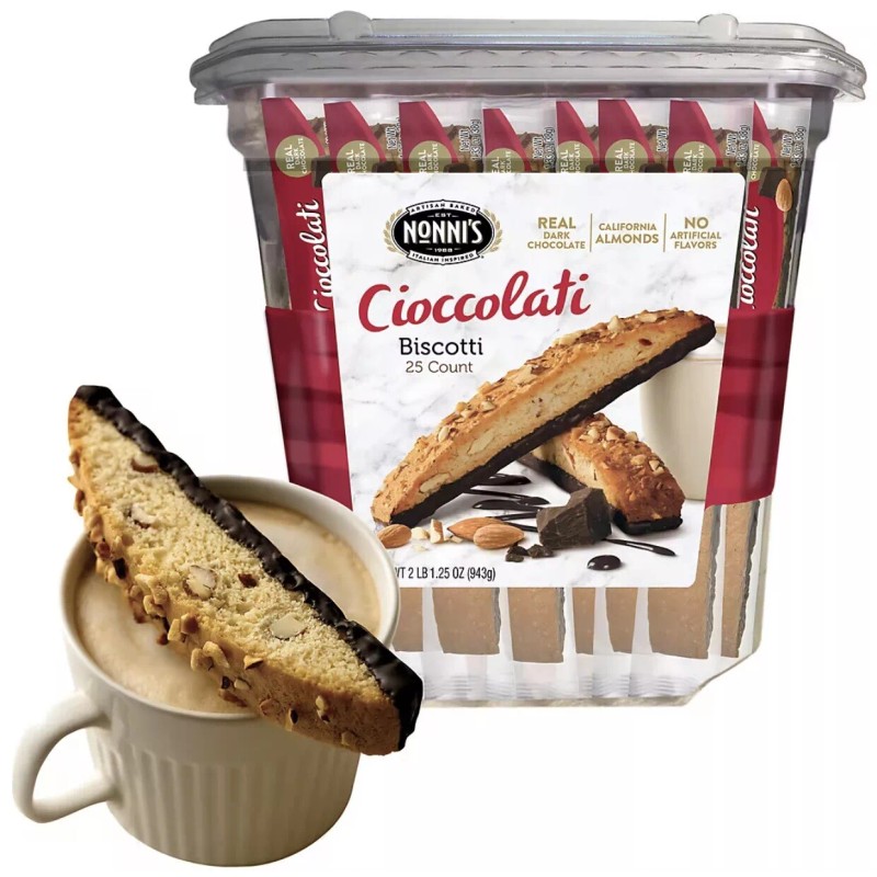 Nonnis Nonni's Cioccolati Biscotti, 25 ct.