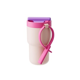 CHAKO LAB Stainless Steel Insulated Water Bottle with Two Drinking Ways | Twist Tumbler BPA-Free Leak-Proof | 17 oz Bottle with Ceramic coating | Rose