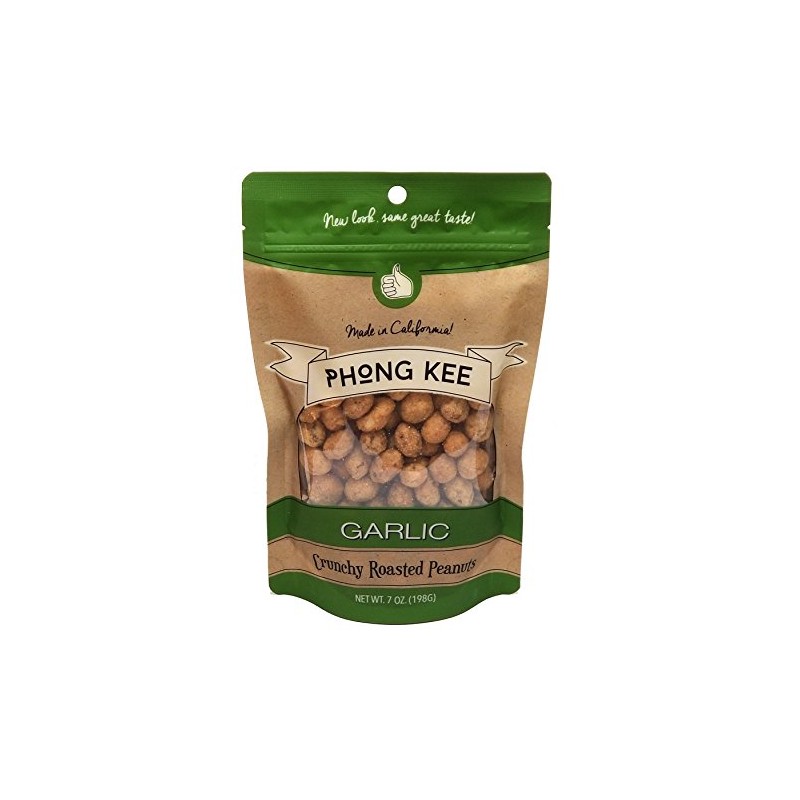 Phong Kee Peanuts, Garlic, 7 Ounce