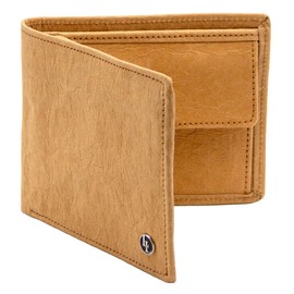 Locklair Men's wallet made of paper leather, men's wallet, innovative and high-quality wallet with RFID protection, sustainable and vegan, light brown, Modern