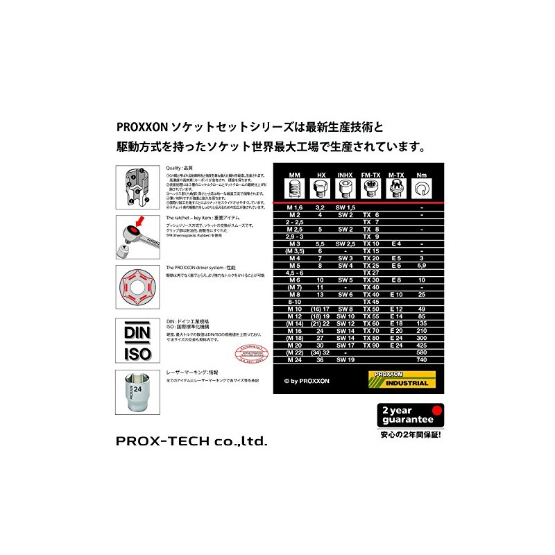 PROXXON No. 83430 Socket 1/2 inch (34 mm)