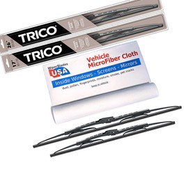WiperBladesUSA Wiper Set compatible with Maserati GranTurismo 2011 (Set of 2) Wiper Blades