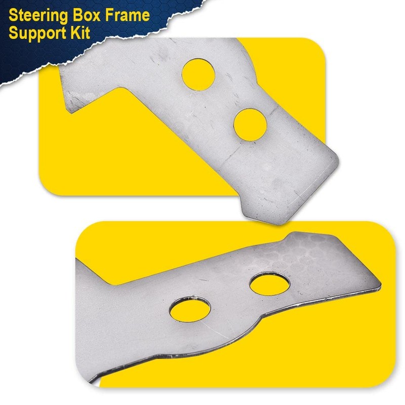 CHEDA Steering Box Frame Support Kit, Compatible with 73-87 Chevy