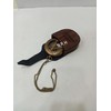 Nautical Sundial Compass Antique Vintage Style with Leather Box and
