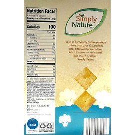 Simply Nature Cauliflower Crackers Sea Salt