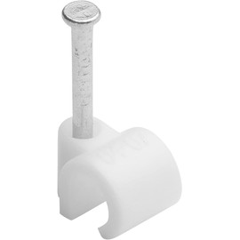 Debflex 700407 Cable Tie - Electric Cable Attachment and Connection - Cable Tie - Fixing Nail - Wire Tie Diameter 4 A 7 mm White Pack of 50
