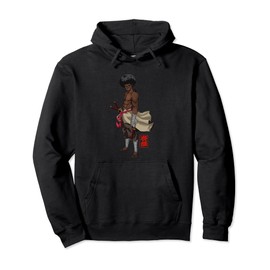 Samurai Afro Black Yasuke Sengoku Warrior Ronin Anime Fan Pullover Hoodie