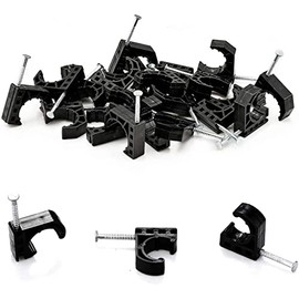 (200 Pack) TMKOOL 3/4 inch Half J Clamp J-Hook with Nail for 3/4 inch PEX Pipe Tubing Support (200pcs 3/4")