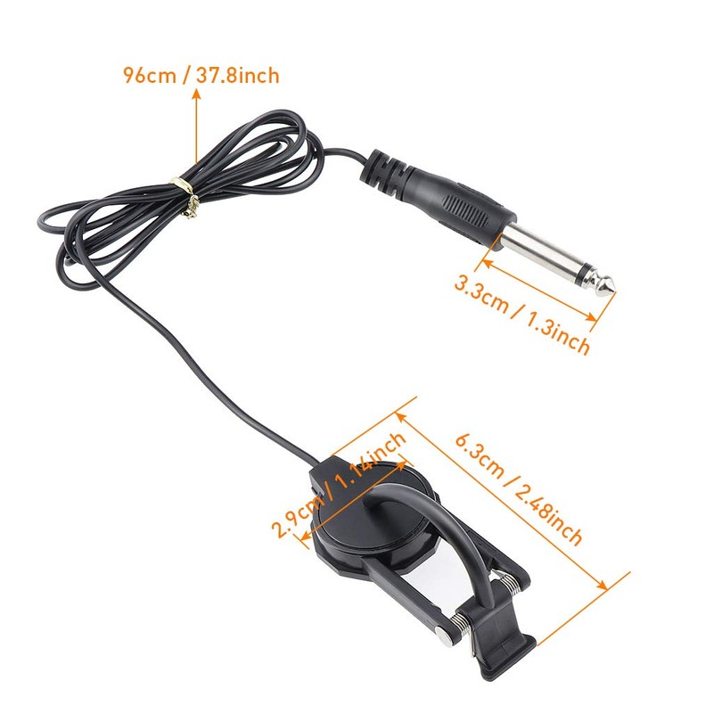 Alnicov WCP-60V Violin Pickup Violin with 6.35mm Jack Plug 2.5m