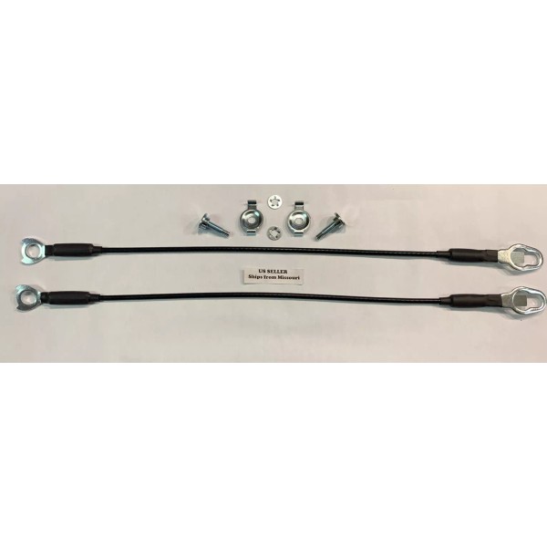 Brock Tailgate Straps Cables Pair for 2002 - 2018 Dodge