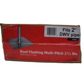 Mayco Industries Inc  Vent and Pipe Flashing Fits 2 In DWV PIPE Flexible Finish Lead  2-in x 9.25-in