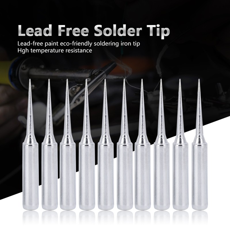 10pcs Lead Free Solder Iron Tip Set Soldering Iron Tip