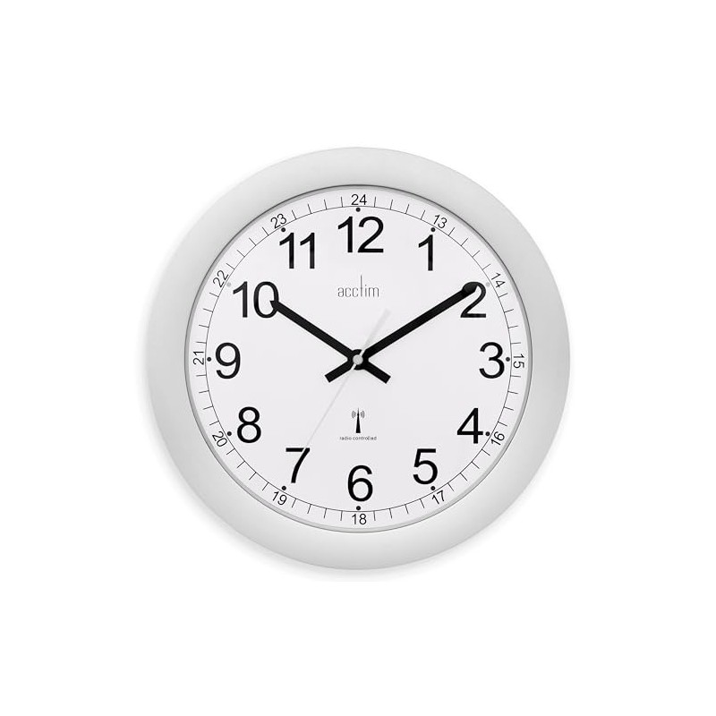 Acctim Forimia RC Wall Clock 30cm Silver 74417
