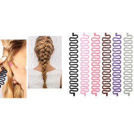 URTERYSER Innovative Hair Styling Tool Create Fashionable Braided Hairstyles With Ease For Women And Girls Hair Braiding Tool, Black