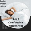 EV DEKOR Extra Deep Fitted Sheet King, Grey - Deep
