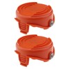 YINETTECH 2PCS String Trimmer Spool Cap Compatible with Black &