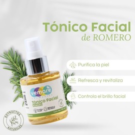 Vemare Cosmetics Tónico Facial De Romero Hidratante Piel Fresca 100ml
