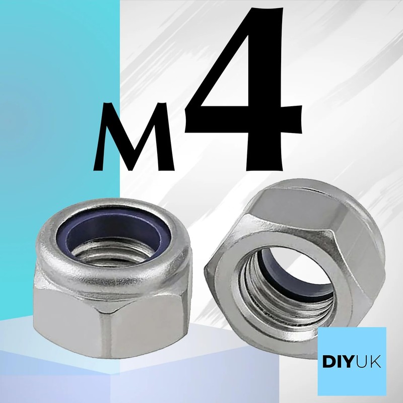 Premium Locking Nuts Nylon insert Lock Nut Steel Nyloc DIN