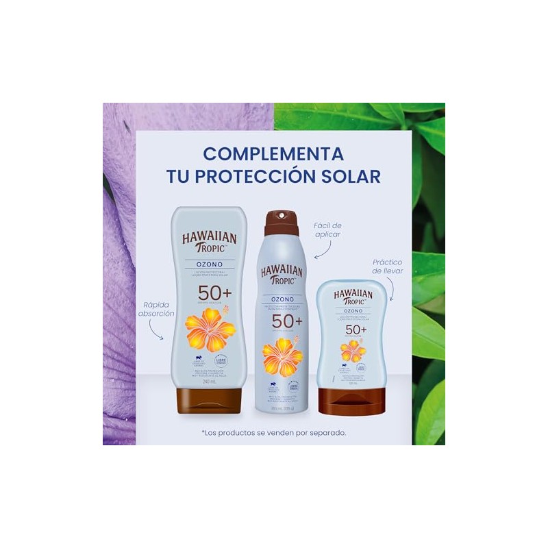 Hawaiian Tropic Ozono Protector Solar 50+ FPS Loción de 240
