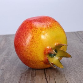 ULTNICE Artificial Fruit Decorations Lifelike Simulation Pomegranate Plastic Fake Faux Fruit Photo Props for Kitchen Wedding Home Decoration (Pomegranate)