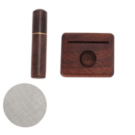 Coffee Needle Distributor 304 Stainless Steel Puck Screen Coffee Powder Stirrer Set with Base for Home Cafe 58mm / 2.3in