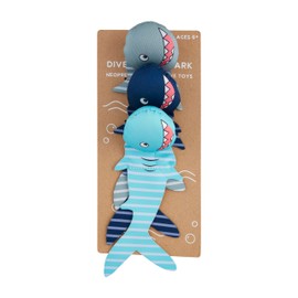 Mud Pie Kids Shark Neoprene Dive Toys ; 8" X 4"