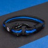 Pulsera de aplicación de la ley, fina línea azul, regalo