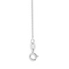 Vanbelle Rhodium Plated 925 Sterling Silver Circle & Beaded Chain