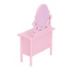 1:12 Scale Dollhouse Toilet Table High Simulation Wooden Miniature Dressing