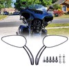 8mm/10mm Motorcycle Skull Rearview Mirrors For Harley Touring Road King