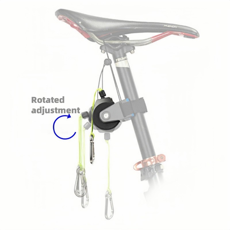 YYunying Fahrrad-Abschleppsystem Einziehbare Seilrolle mit Universalhalterung Eltern-Kind-Fahrradabschleppsystem