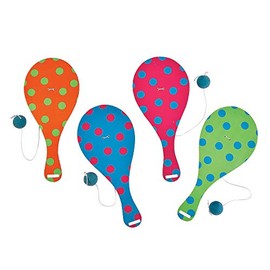 Easter Paddleball Set (Set of 12) Bulk Spring Toys and Gifts