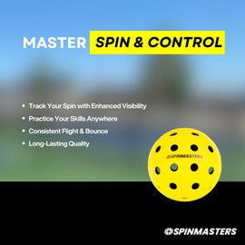 Moment Spinmasters 2-Color Indoor/Outdoor Balls for Pickleball Training