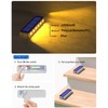 DetarZinLED Solar Step Lights for Outside,6 Pack Solar Stair Lights