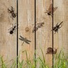 FINGERINSPIRE 20 Pcs Animal Painting Stencil with Brush 15x15cm Butterfly
