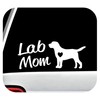 Lab Mom and Lab Dad Labrador Retriever Decal Sticker Set